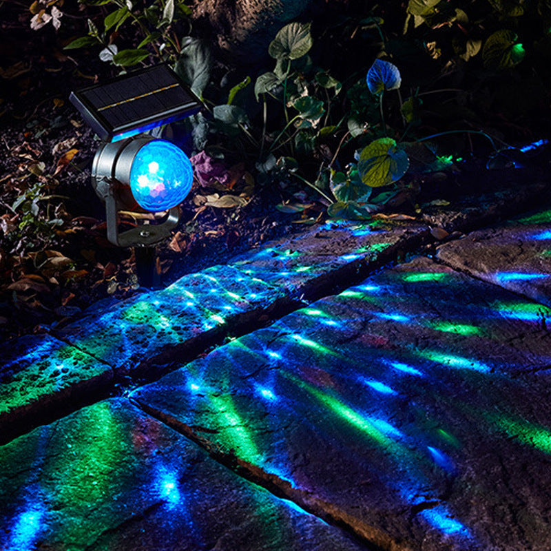 Outdoor solar magic ball color light revolving light